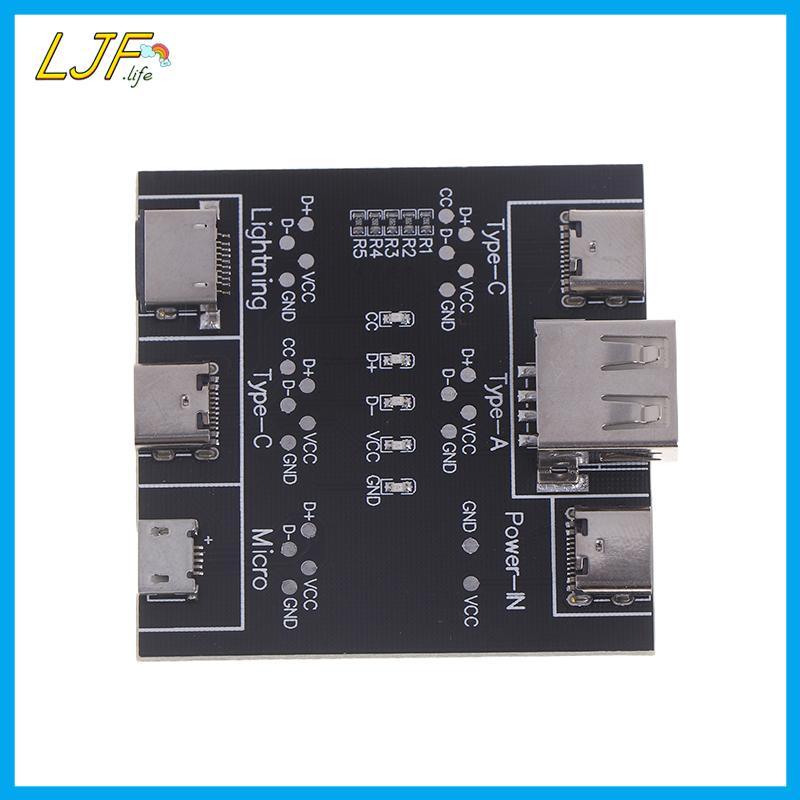 LJF 1PC USB Cable Data Line Test Board Cable Checker USB Cable Tester Short Circuit On-Off Switching