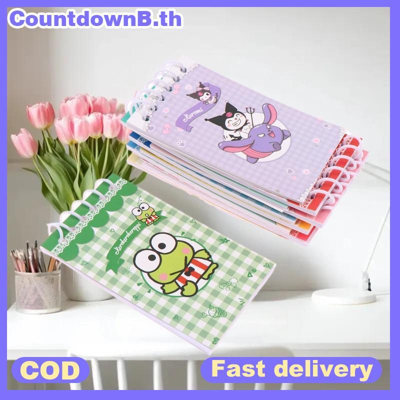 CO 10 ชิ้น Sanrio Mini โน้ตบุ๊ค Hello Kitty Cinnamonroll Kuromi My Melody Coil Notepads Daily Planne