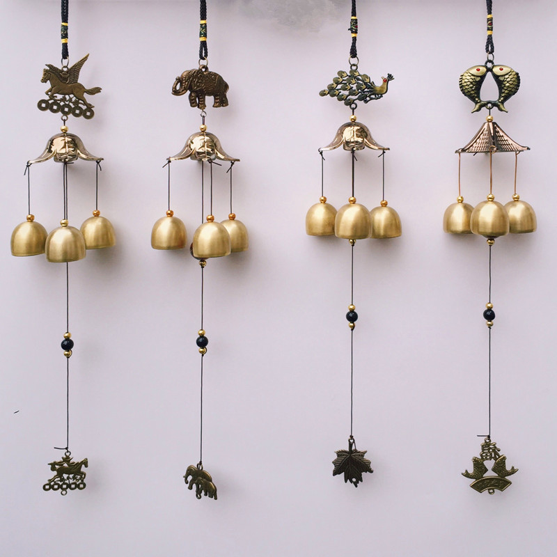 โมบายกระดิ่งลม ทองเหลือง ปรับฮวงจุ้ย เสียงเพราะ เย็น ของขวัญมงคลความหมายดี เสริมโชค การเงิน ความสุข แขวนได้ทุกบ้าน - รูปที่ 2