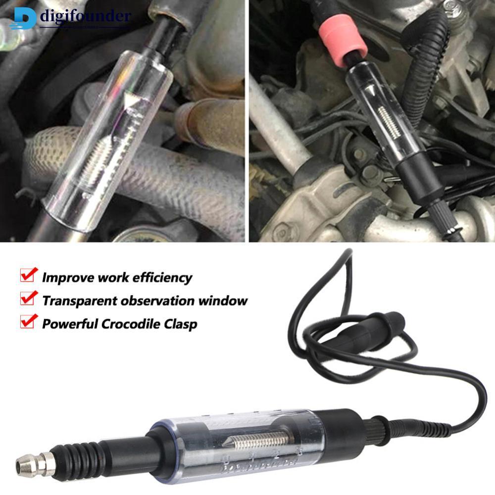 DIGIFOUNDER 12V รถ Spark Plug Tester Coil System Diagnostic Test เครื่องมือ Universal ปรับรถซ่อมเครื
