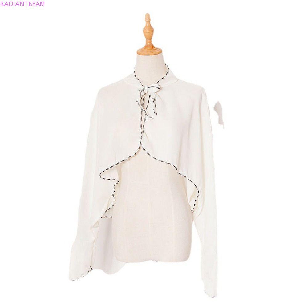 RADIANTBEAM ผ้าคลุมไหล่กันแดด Travel Photograph Dress Accessories Thin Retro Beach Shawl Scarves Bik