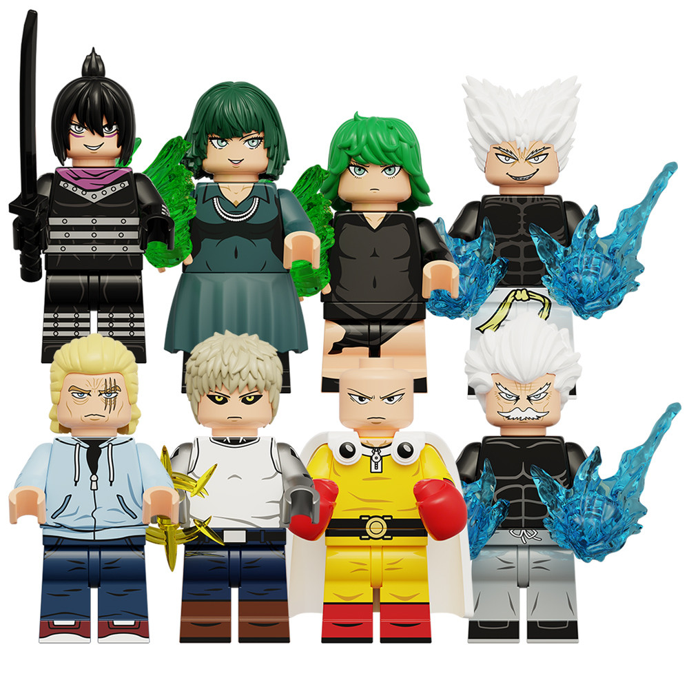 อะนิเมะญี่ปุ่น Silver Fang Genos Saitama Blizzard KING Golden Horn ตัวละครบล็อกตัวต่อของเล่น