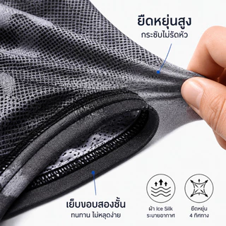 NikiHome โม่ง คลุมหัว หมวกโม่ง คลุมหน้าแบบมีกรอง กันแดด กันฝุ่น กันรังสียูวี UV เนื้อผ้าลื่น ผ้าบัฟ พร้อมส่ง