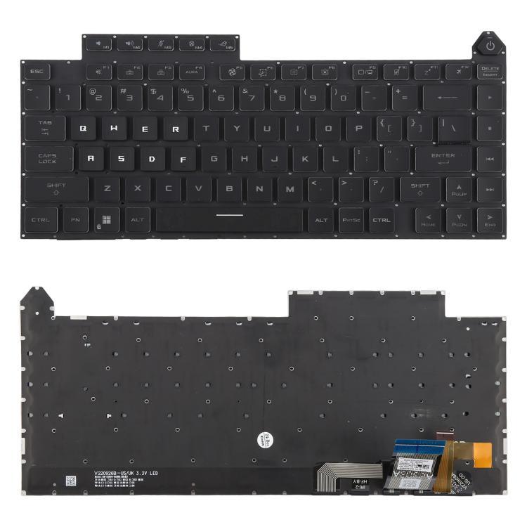 พร้อมส่ง US Version แป้นพิมพ์แล็ปท็อปเรืองแสงสีสันสดใสสําหรับ Asus ROG Strix G16 G614 G614JU G634 G6