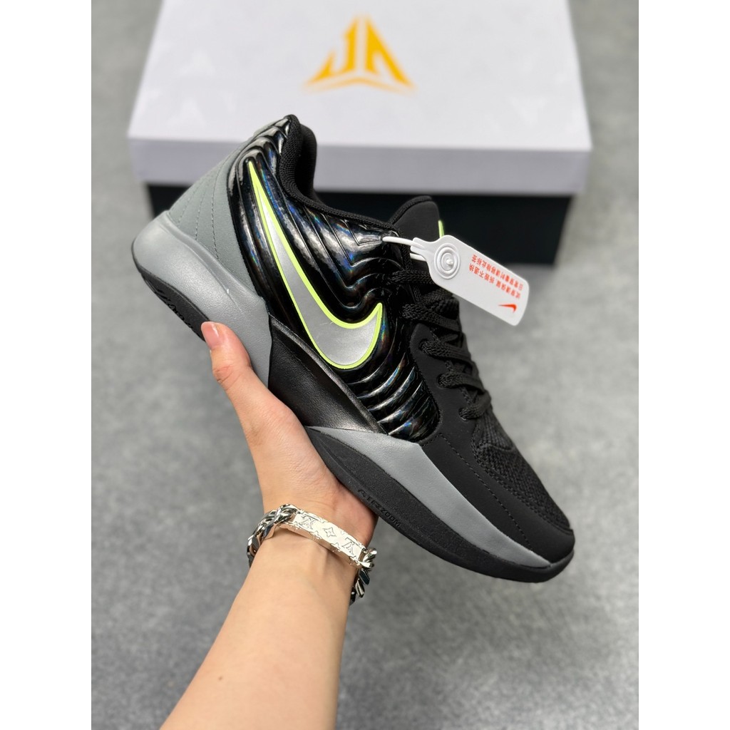 Nike ja 2 EP รองเท้าผ้าใบบาสเก็ตบอลทนต่อการสึกหรอการดูดซับแรงกระแทกรองเท้ากีฬาสําหรับผู้ชายผู้หญิงกา