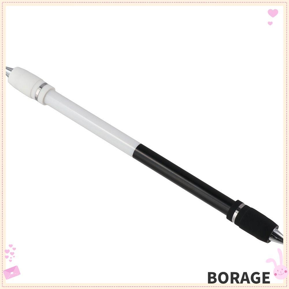 BORAG Pen Spinning, Black PC Spin Pen, สํานักงานเคลือบไม่ลื่นสีขาวระดับกลาง
