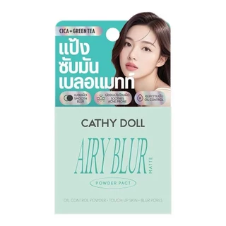 Cathy Doll 4.5g. แป้งพัฟขนาดพกพา รวมทุกรุ่น แป้งแข็ง (ตลับเล็ก)