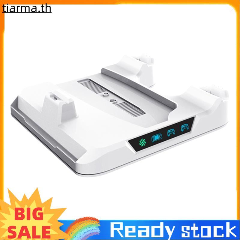 TIARMA 2025 สําหรับ PS5 PRO/PS5Slim/ คอนโซล Cooling Stand สถานีชาร์จ Dock Controller Storage Rack พร