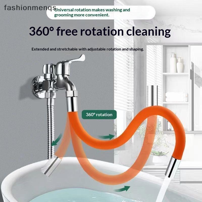 (GOOD) 20/30/50 ซม.Universal Kitchen Orange Faucet Extension Hose ห้องน้ํา 360° Rotation Bending Faucet Extender Wash Basi Bathroom (ใหม่)