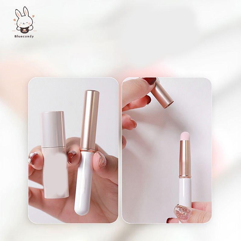 [Bluecandy] 1 PC Mini Fingertip Lipsti Blending แปรงแต่งหน้า Precision คอนซีลเลอร์ Make up แปรงโดมขน