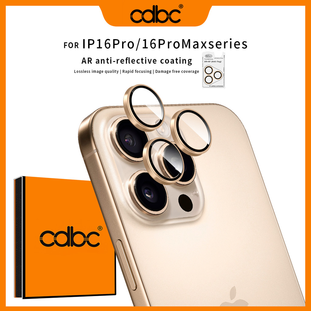CDBC Enhanced AR Anti-Reflection Eagle Eye ตัวป้องกันเลนส์กล้อง, กระจกนิรภัยทนต่อการสึกหรอ 9H Ultra-Thin HD Anti-Glare Anti-Smudge ฟิล์มสําหรับ iPhone 17 16 15 14 13 Pro Max Plus