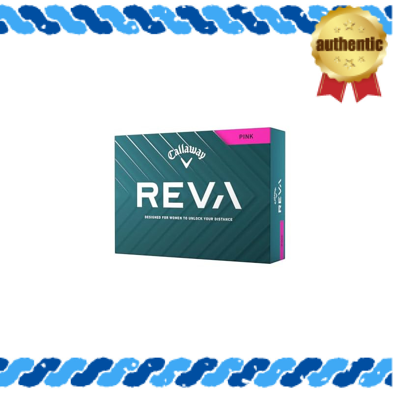 Callaway REVA Golf Balls (1 Dozen, 12 Count) - 2-Piece Structure, Available in Pink and White
