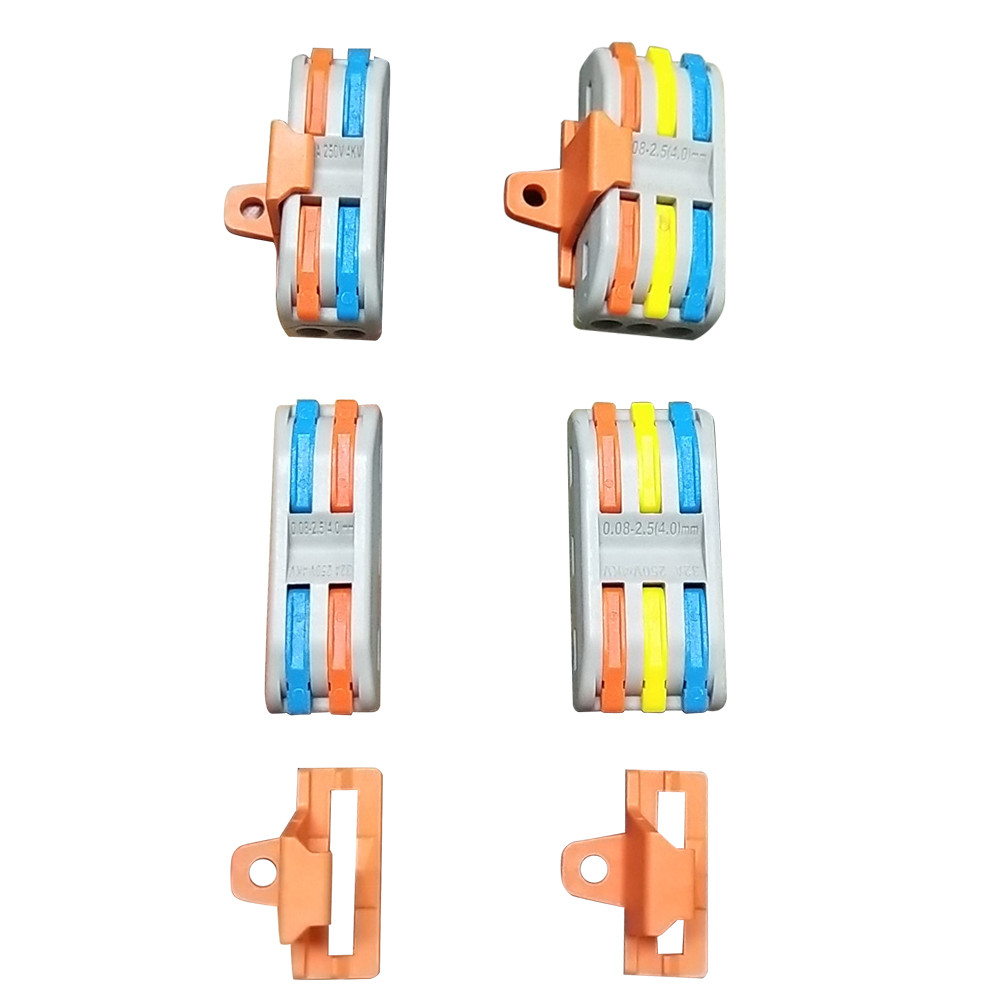48 ชิ้นสายไฟเชื่อมต่อตัวนำที่มีสีสัน 11-28AWG PCT-2-2 PCT-2-3 (16 ชิ้น 2 ตำแหน่ง 8 ชิ้น 3 ตำแหน่ง)
