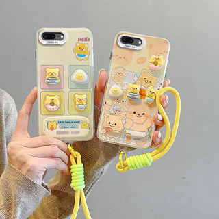 เคส iPhone 7 Plus เคส iPhone 8 Plus เคส For iPhone พร้อมตัวยึดกระจก 3D ตุ๊กตาโทรศัพท์แบบแข็ง BB-CYJZ