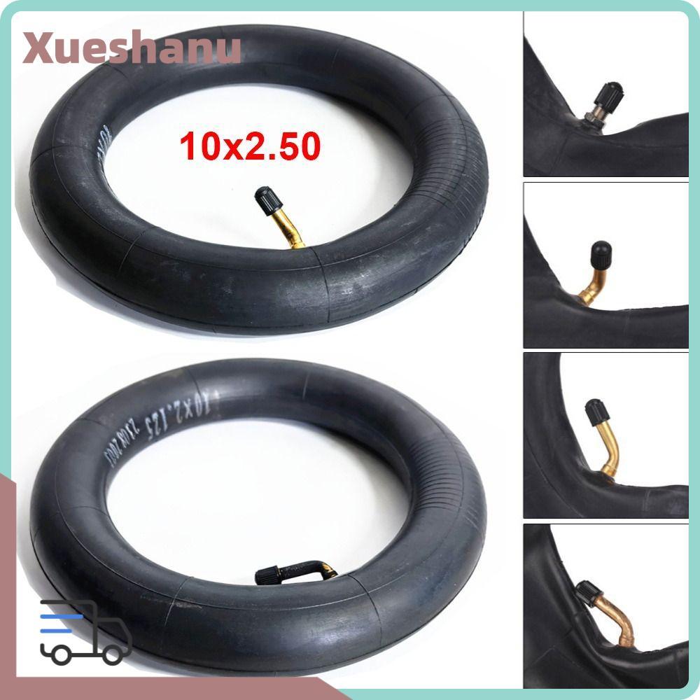 XUESEE ยางใน 1 ชิ้น ตรง 10x2.50 Inner Tyre ยางบิวทิล 10 นิ้ว 0° 45° 90° ยางนิวเมติกสําหรับสกู๊ตเตอร์ไฟฟ้าจักรยานสมดุลรถ