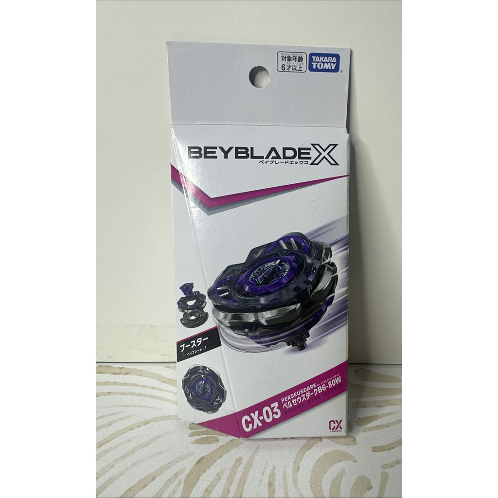 TAKARA TOMY Beyblade X CX-03 PerseusDark B6-80W Booster - ใหม่อย่างเป็นทางการ