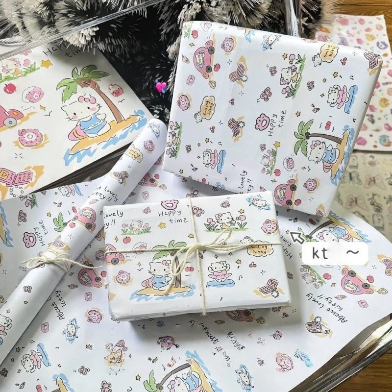 5 ชิ้น 50*70CMลายการ์ตูน ลายน่ารักกระดาษห่อ กระดาษห่อของขวัญ ปกหนังสือ มีลายให้เลือกเยอะมาก บรรจุภัณฑ์ของขวัญวันเกิด