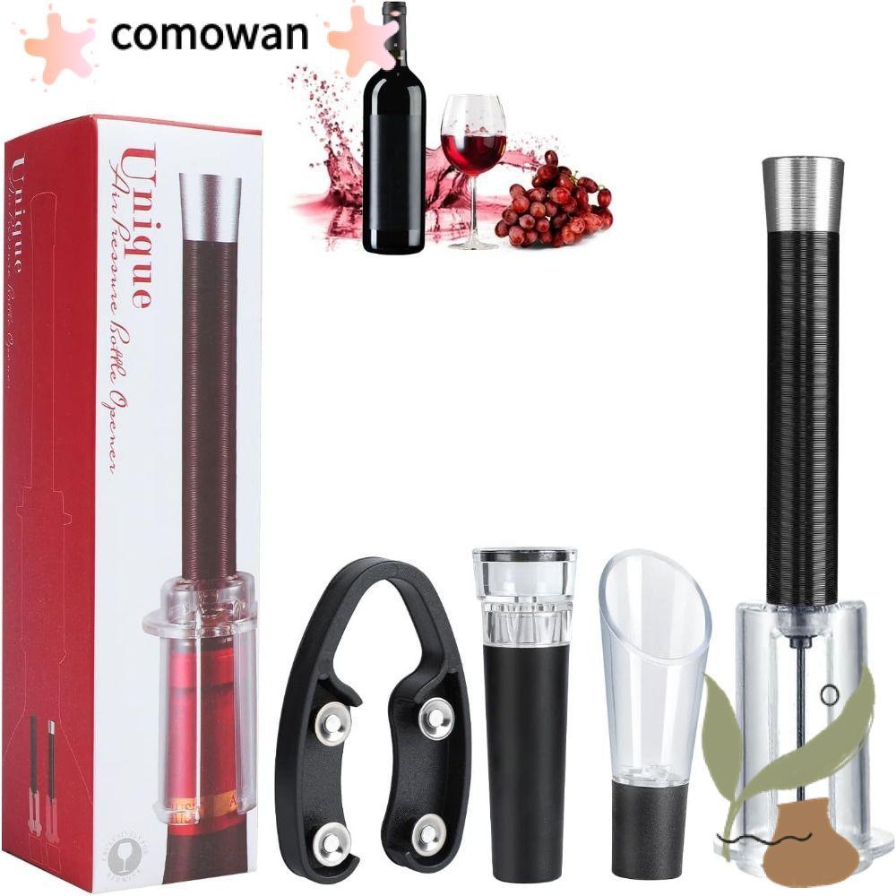 KOWAN ชุดที่เปิดขวดไวน์,อลูมิเนียม ABS ความดันอากาศไวน์เปิด,ของขวัญ Gadgets ครัวอุปกรณ์เสริมบาร์ปั๊มลม Cork Remover