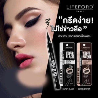 [1 แท่ง] Lifeford extreme eyeliner ไลฟ์ฟอร์ด ปารีส เอ็กซ์ตรีม อายไลเนอร์ [0.5 ml./แท่ง] [เลือกสี] กรีดง่าย แห้งไว กันน้ำ