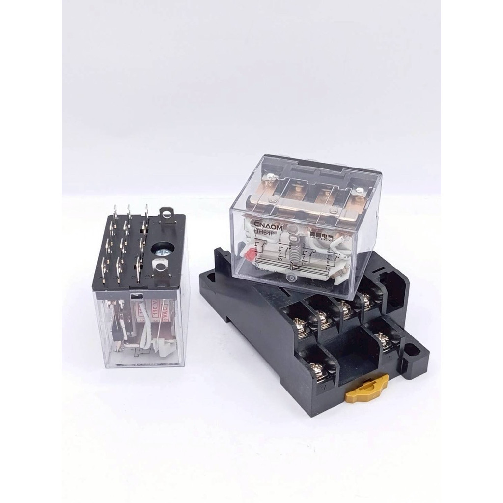 ใน กทม Relay รีเลย์  Ly4 LY4N  LY4. 110VAC ใส่ รีเลย์ Ly4 10a ของใหม่ พร้อมส่ง