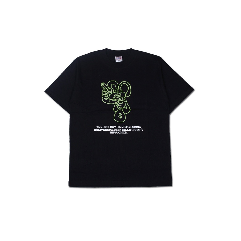 เสื้อยืด Berak 9420 NEZUMI สีดํา