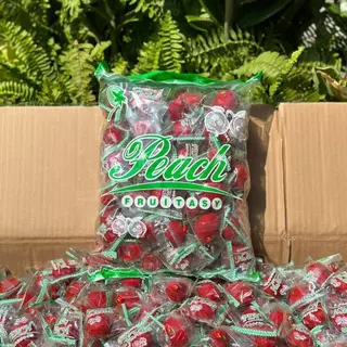 ท้อแดง (ลูกพีชแช่อิ่ม) ตราFruitasy หวานอมเปรี้ยว เนื้อกรอบ ไร้เมล็ด เต็มคำ สด ใหม่ ผลไม้อบแห้ง