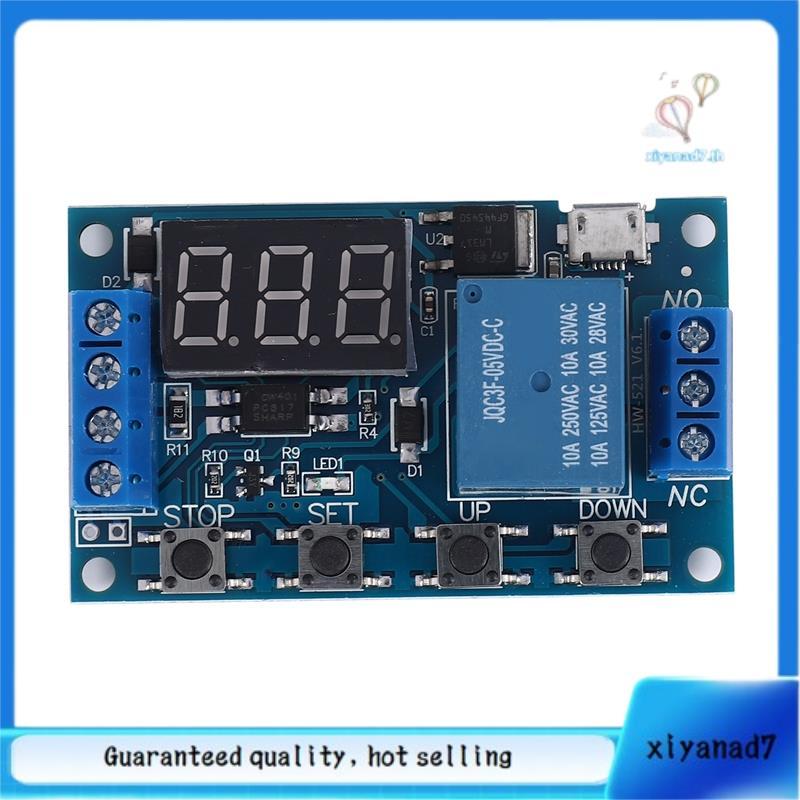 [xiyanad7.th]-521 Digital Time Delay 1 Way Relay Trigger Cycle Timer Delay Switch Circuit Board Timi