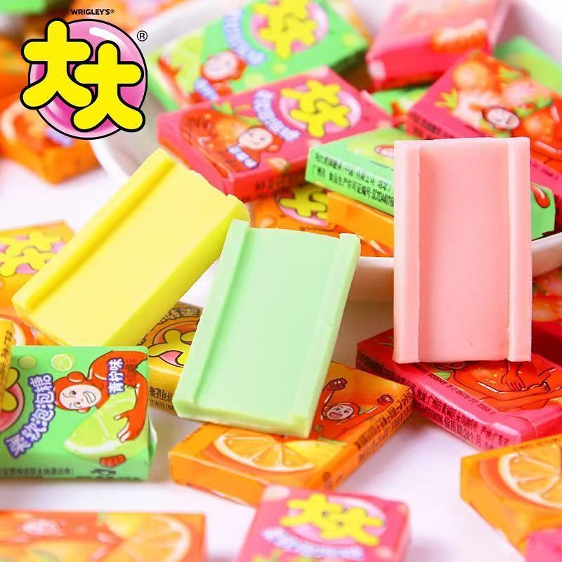Wrigley หมากฝรั่งฟองใหญ่รสผลไม้ต่างๆ หมากฝรั่งสารพันหลังจาก 80 ของว่างสําหรับเด็กกวางตุ้ง