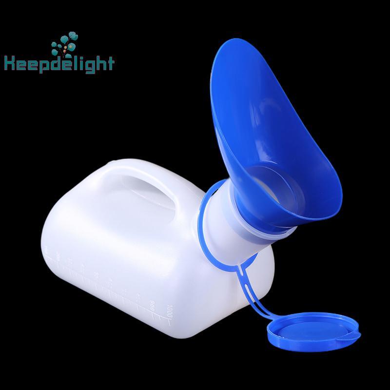 [Keepdelight] 1000ML Unisex โถปัสสาวะมือถือห้องน้ํา Pee Storage เครื่องมือขนาดใหญ่ความจุ Journey โถปัสสาวะ Pee ขวด Thicken รถ Travel ขวดปัสสาวะ