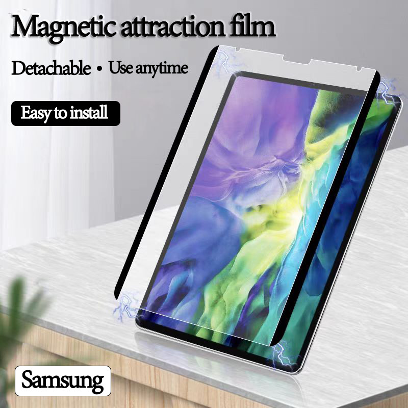 กระดาษที่ถอดออกได้ฟิล์มเช่นป้องกันหน้าจอฟิล์มสําหรับ SamsungGalaxy Tab S6lite S7 S8 S9 S10lite A9 A11 A9+ A11+ S8+ S9+