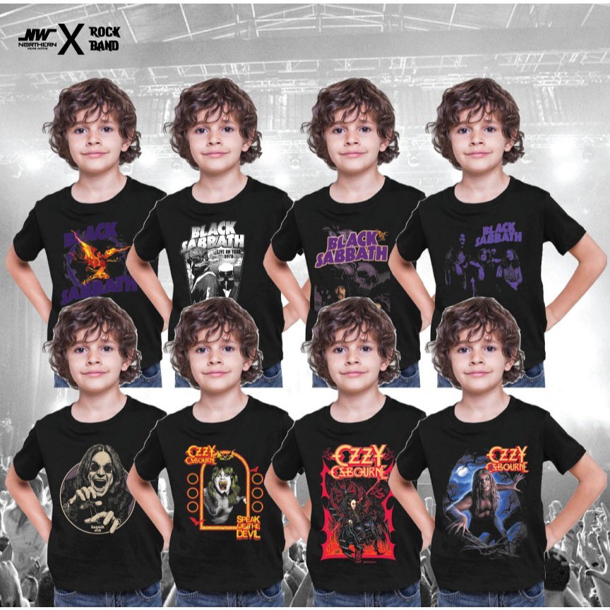 Baju Band Kanak เสื้อยืดเด็กวงคุณภาพระดับพรีเมียม / BLACK SABBATH & OZZY OSBOURNE