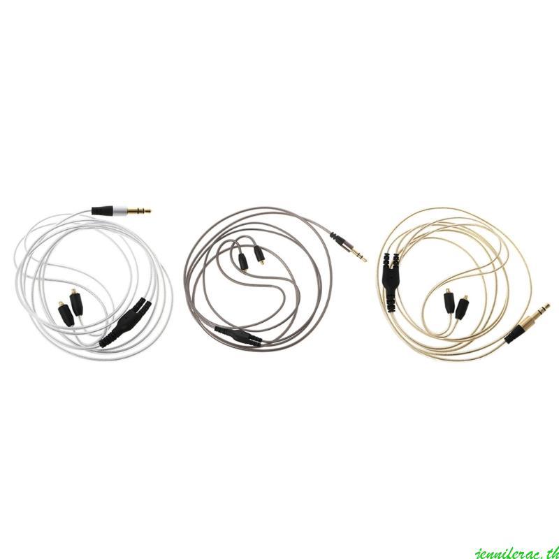 Jenniferac ทนทาน MMCX ชุดหูฟังสําหรับเล่นเกมสายตัดเสียงรบกวนสําหรับ SE215 SE315 SE535 SE846