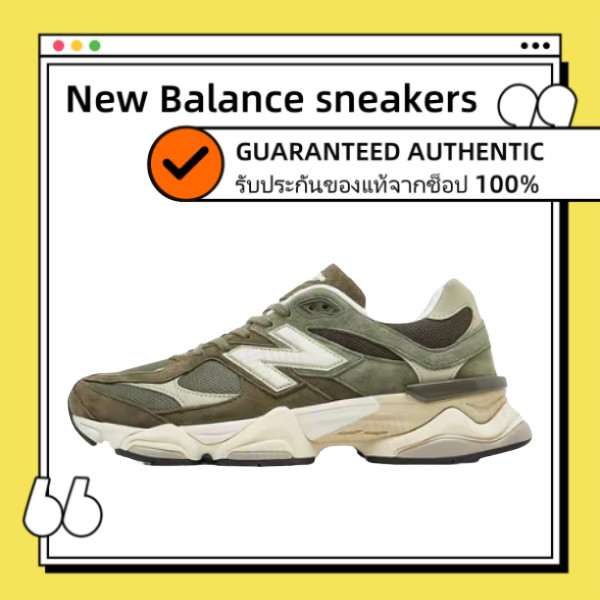 ของแท้ 100% NEW BALANCE 9060 NB9060 U9060JGO Green Unisex รองเท้าผ้าใบสำหรับผู้ชาย และผู้หญิง