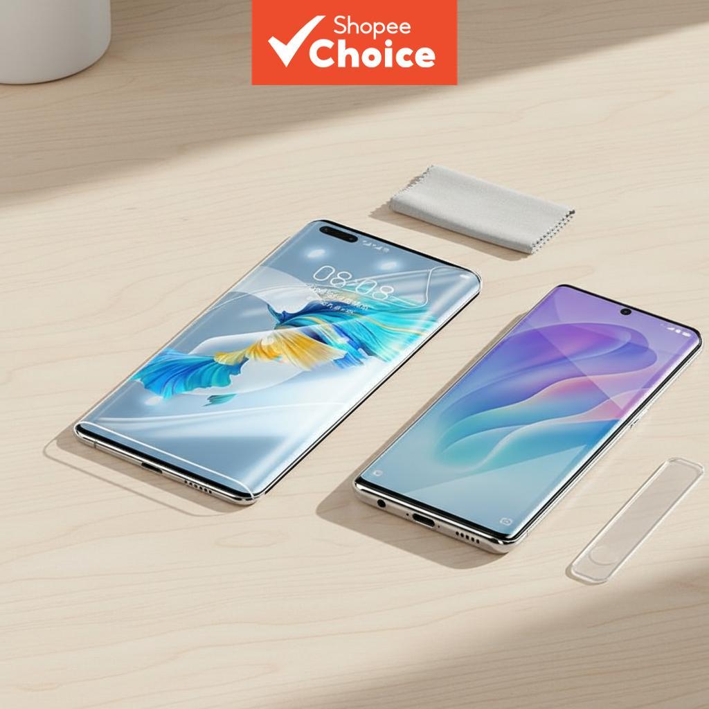 9999D ไฮโดรเจลฟิล์มกันรอยความละเอียดสูงสําหรับ Huawei P50 P40 P30 P20 Pro P30 Lite P10 Plus Mate 40 