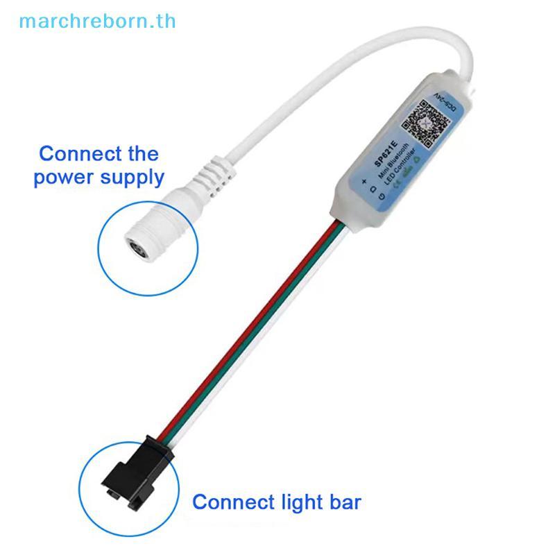 # Marchreborn.th # SP621E Mini RGB Controller สําหรับ WS2811 WS2812 WS2813 LED Strip Light Control -