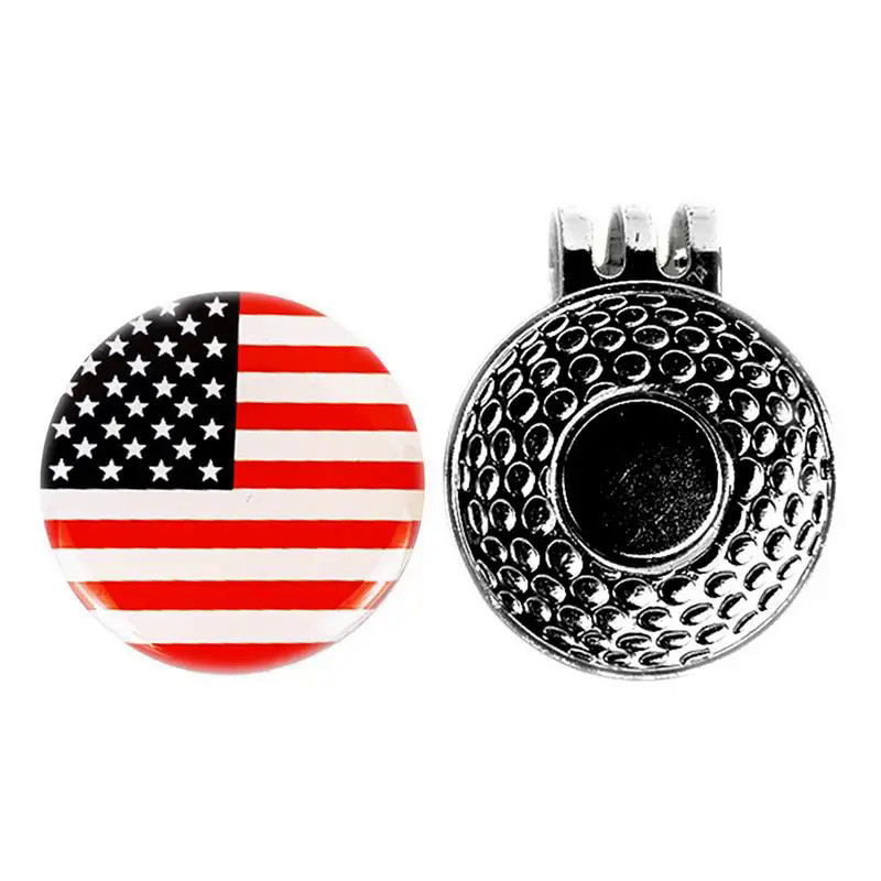 1 Pcs Zinc Alloy Golf Hat Clip Mark Magnetic Mark Golf Ball Position Golf Hat Clip Removable Golf Ba