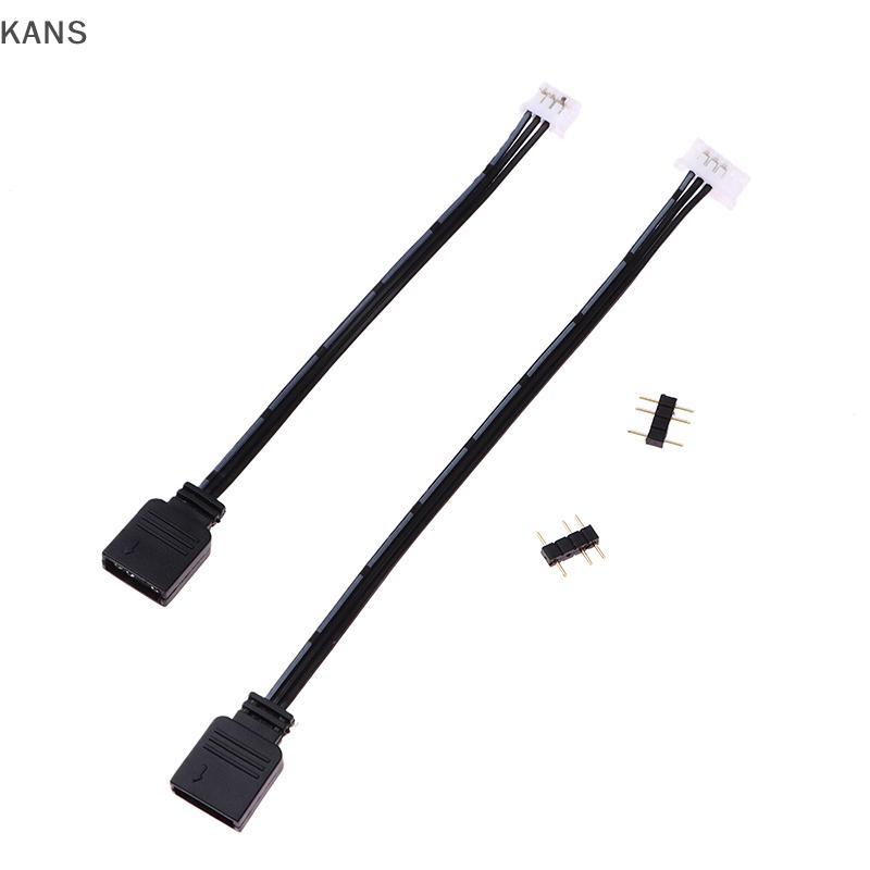 Kans พัดลม Controller 5V 3 Pin ถึง 6Pin 4Pin Transfer Adapter สาย 5V ARGB 3P ถึง 4P 6P Controller อะ