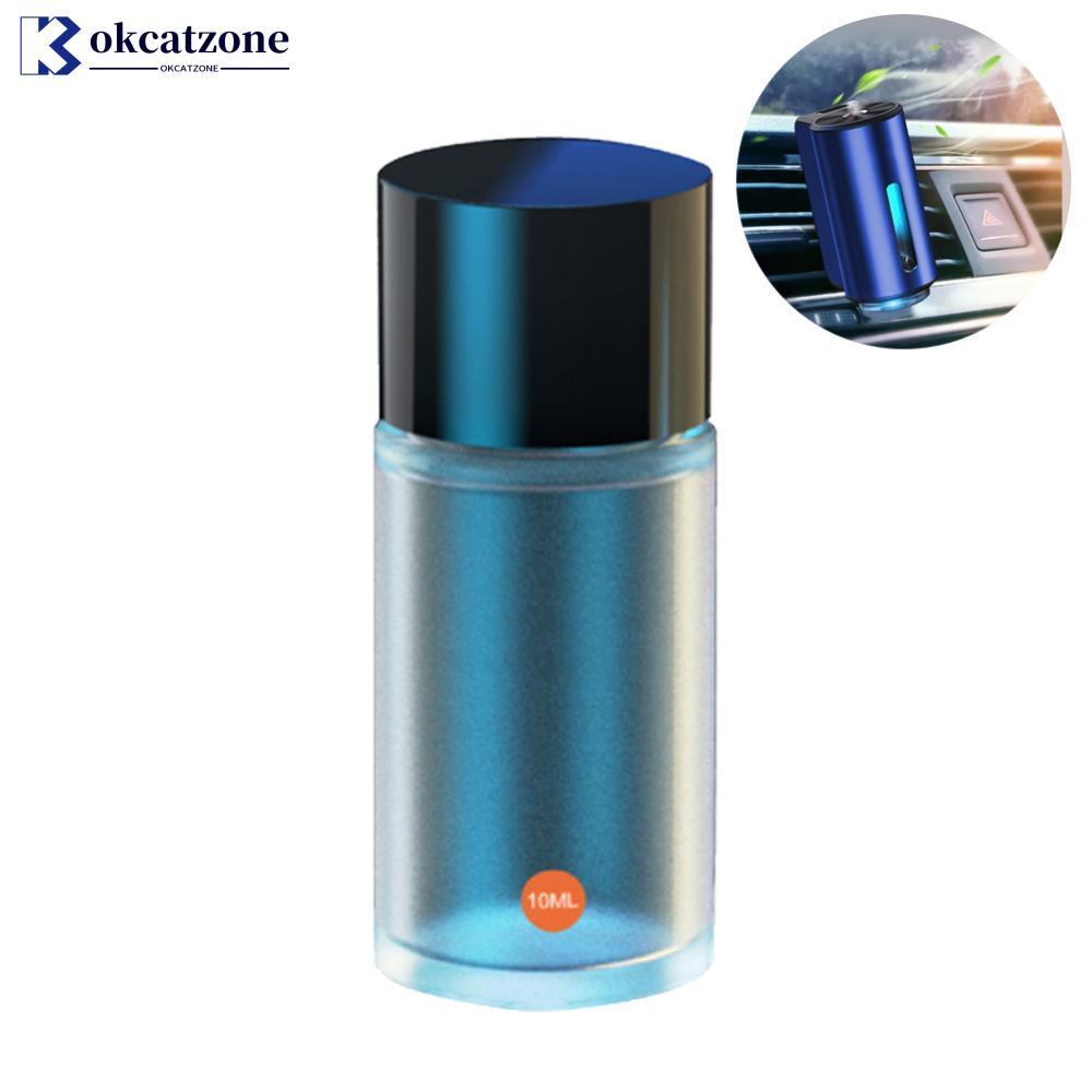 OKCATZONE 10ml Car Air Outlet น้ําหอมเติมกลิ่นของเหลวน้ํามันหอมระเหยพร้อม Dropper Car Freshener Refi
