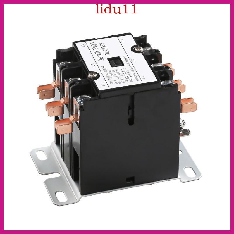3 Poles 40A 220V Contactor Strong HVAC System Relays Brass Contacts Strong