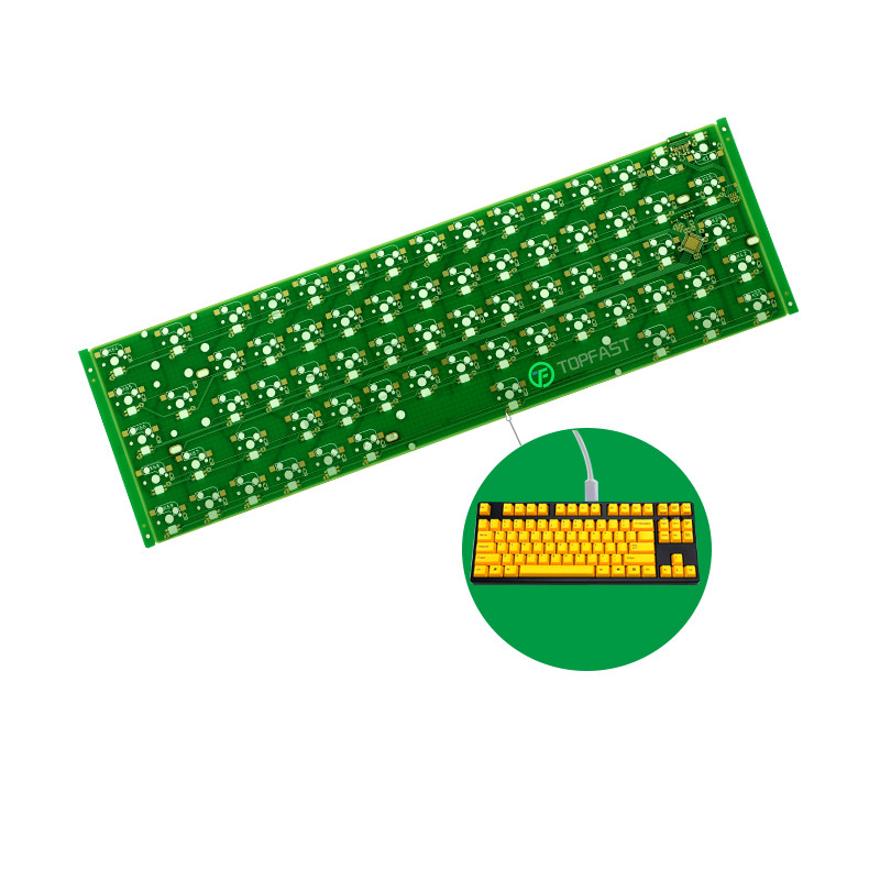 ของแท้ใหม่ pcb คีย์บอร์ดแผงวงจรออกแบบบริการ 60 คีย์ประเภท c smd pcba hot swappable rgb diy แบบมีสาย 