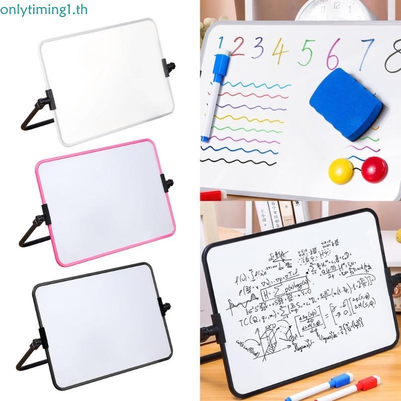 Onlytiming Double Sided Mini Whiteboard A3 Size ทําความสะอาดง่ายมือถือแม่เหล็ก