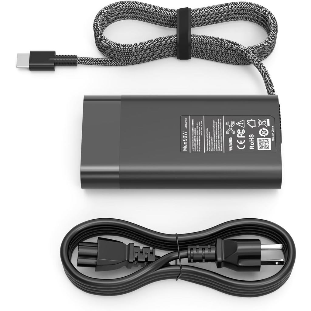 90W USB C แล็ปท็อปชาร์จใช้งานร่วมกับ HP Envy 17 X360 17.3 "16" 15.6 "2 in 1 หน้าจอสัมผัส 17-cw0097nr