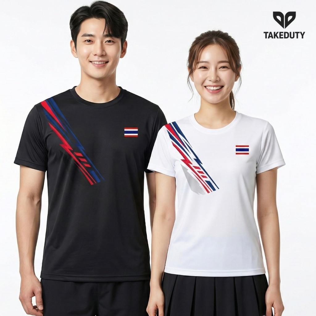 Takeduty Thailandเสื้อกีฬา สามารถสกรีนชื่อฟรี ผ้ากีฬาดีแล้วดีอีกดีกว่าเดิมเสื้อแบด เสื้อเทนนิสไม่พอใจยินดีคืนเงินส่งด่วน