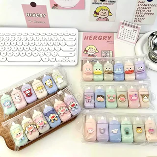 เทปลบคำผิดชุด 6 ชิ้น/เซ็ต INS น่ารักเกาหลีเครื่องเขียนเทปแก้ไขของเหลวรูปแบบตลกโรงเรียนสอบการแก้ไขข้อผิดพลาด