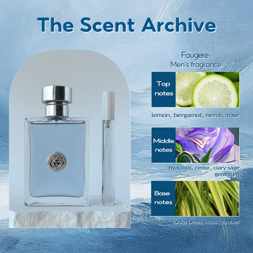 【จัดส่งรวดเร็ว】Pour Homme EDT 2ml/5ml/10ml น้ําหอมทดลอง น้ําหอมชาย