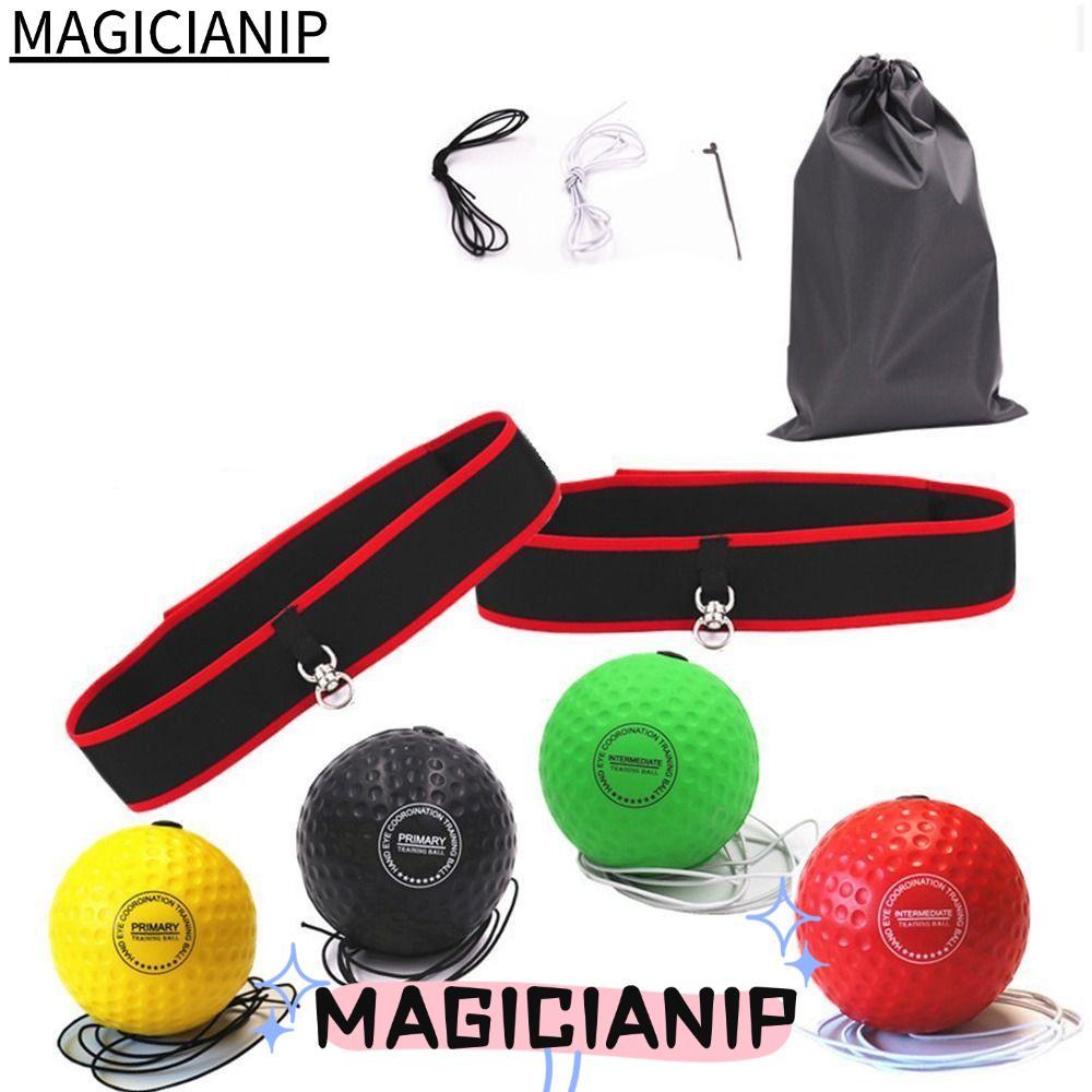 MAGICIANIP Speed Reflex Fight Ball Trainer Reflex Speed Training Head Band Quick Response Fight Boxe
