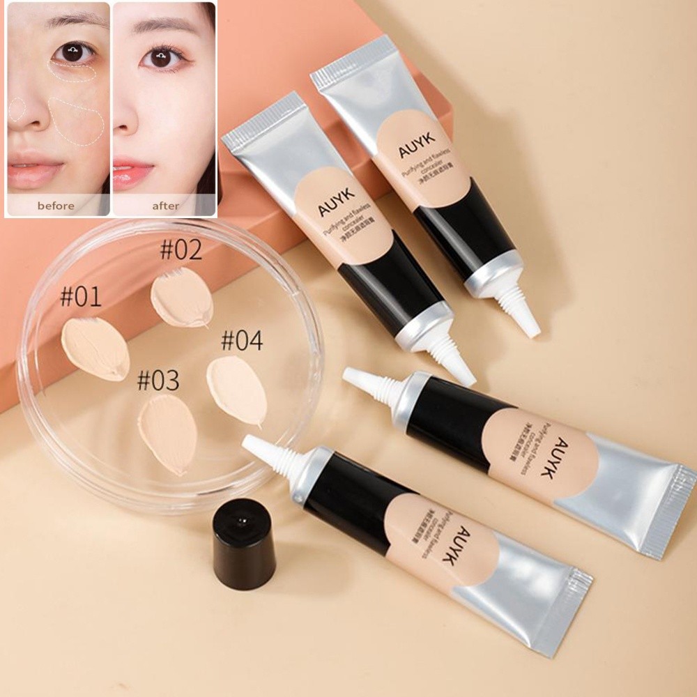 AUYK คอนซีลเลอร์เนื้อแมตต์กันน้ำ ปกปิดรอยคล้ำใต้ตาระบบควบคุมความเข้มข้น 10g