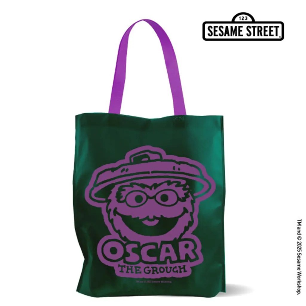 Se-ed (ซีเอ็ด) : SST7-กระเป๋าสปันบอนด์ : SESAME STREET-7E Spunbond Bag (SST7E-SPB-35.5-D.GN) W35.5xH40xB10 cm.