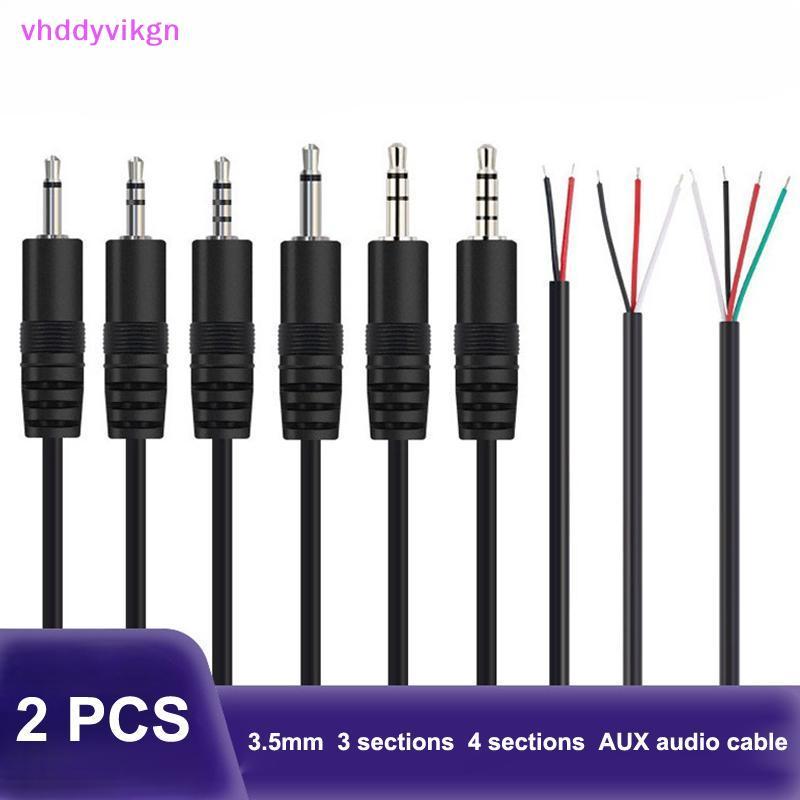 VHDD 2PCS 2.5 มม.3.5 มม. 1/8 นิ้ว Mono สเตอริโอชายหญิงปลั๊ก Ja Connector 2Pin 3Pin 4Pin AUX สําหรับ Home Studio การบันทึกไมโครโฟนใช้ TH