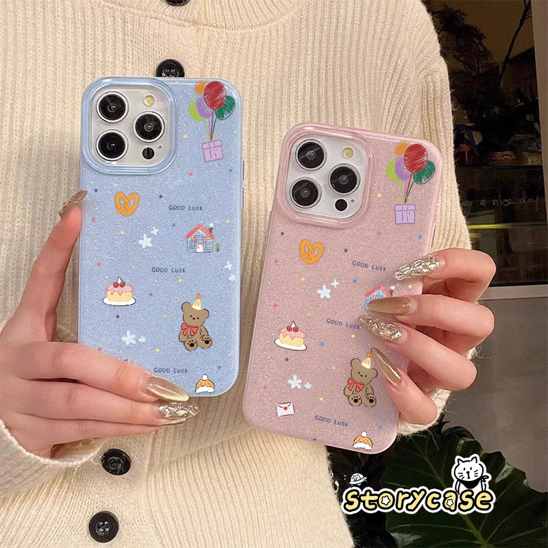เหมาะสำหรับ OPPO Reno 13F Reno 15F16 16F 8T 5 11 5F 13F 12F 6z 7z 14 14F 10 12 13 เคสโทรศัพท์แบบการ์ตูนผสมผสานเกล็ดสี